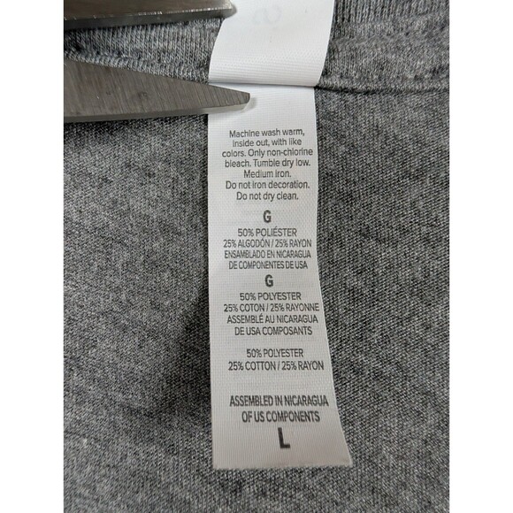 Bella-Canvas Gray Blue Moon Beer Graphic Tshirt  Size L - Picture 4 of 5